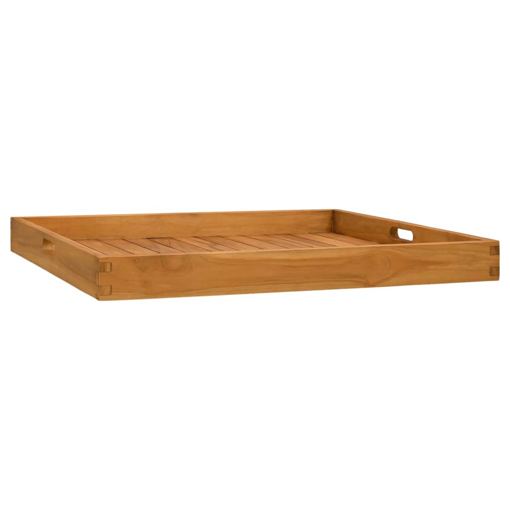 Serviertablett 70x70 Cm Massivholz Teak