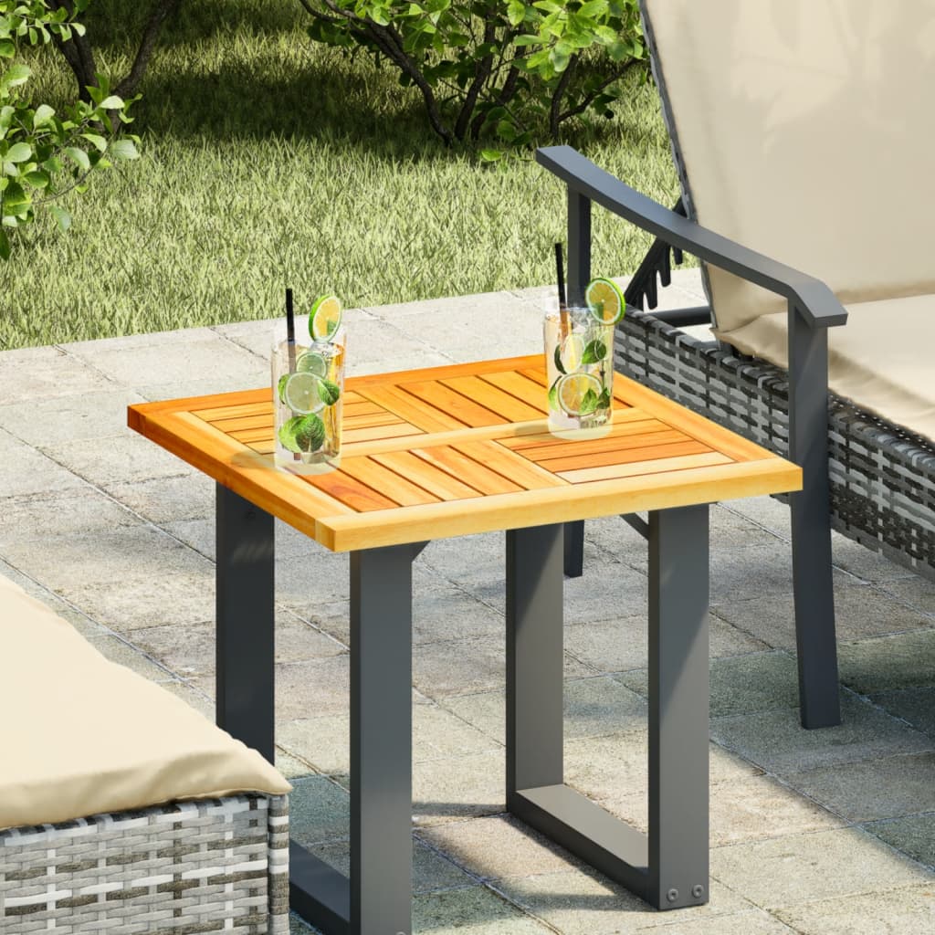 Tischplatte 50x50x2 Cm Quadratisch Massivholz Akazie