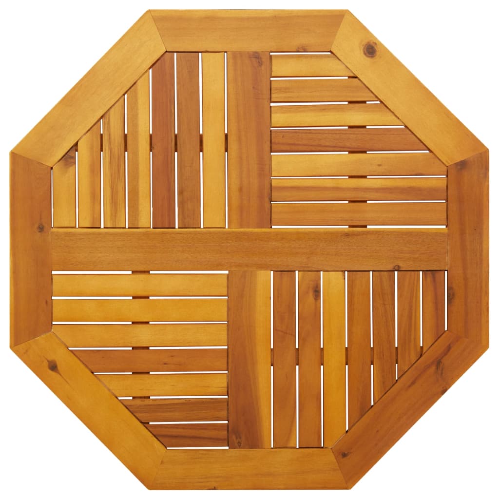 Tischplatte 80x80x2,2 Cm Achteckig Massivholz Akazie