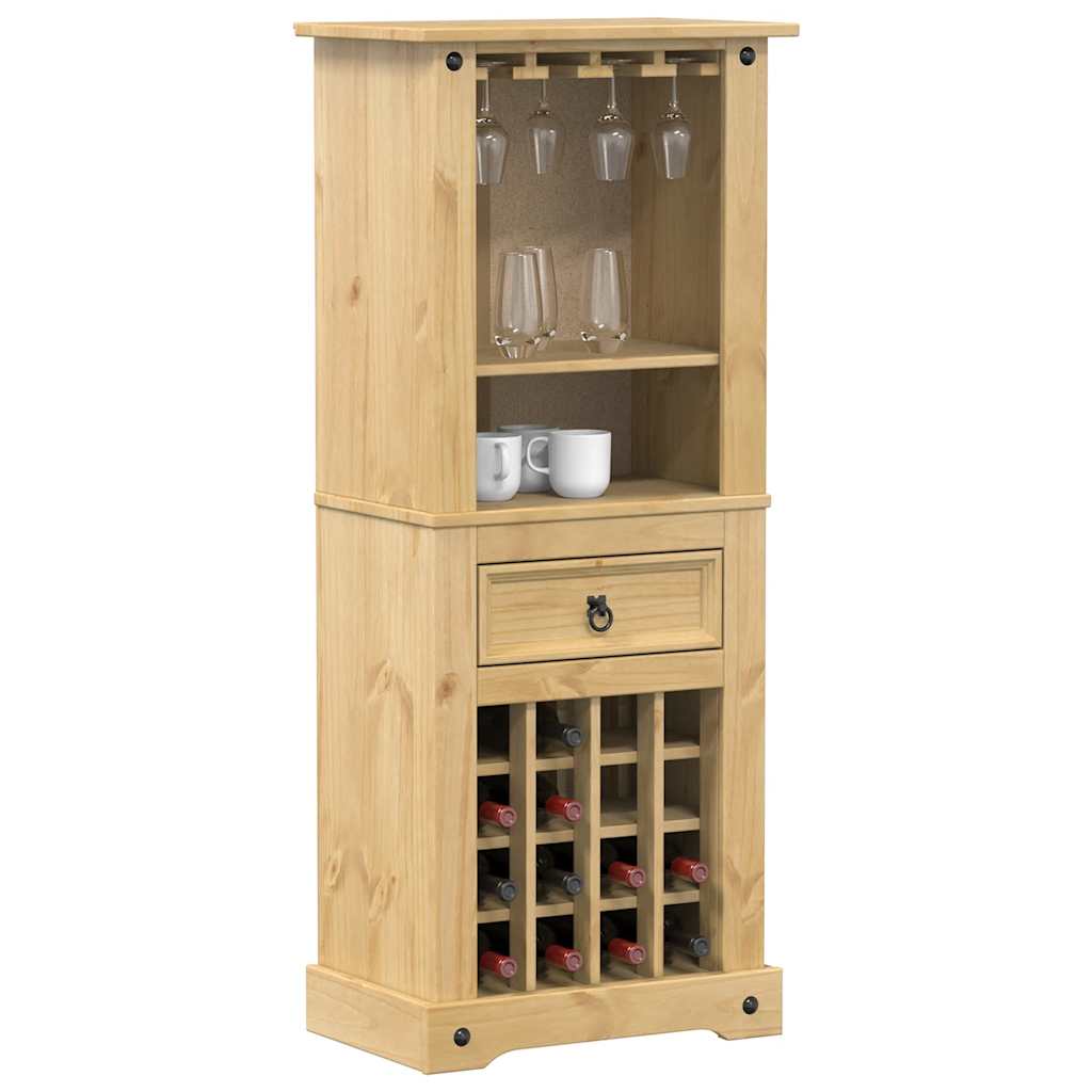 Weinregal Corona 56x35x134,5 Cm Massivholz Kiefer