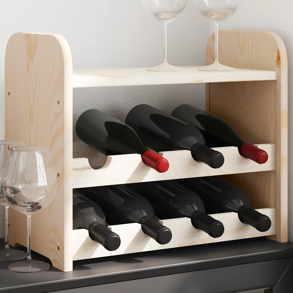 Weinregal Mit Oberplatte 43x25x37 Cm Massivholz Kiefer