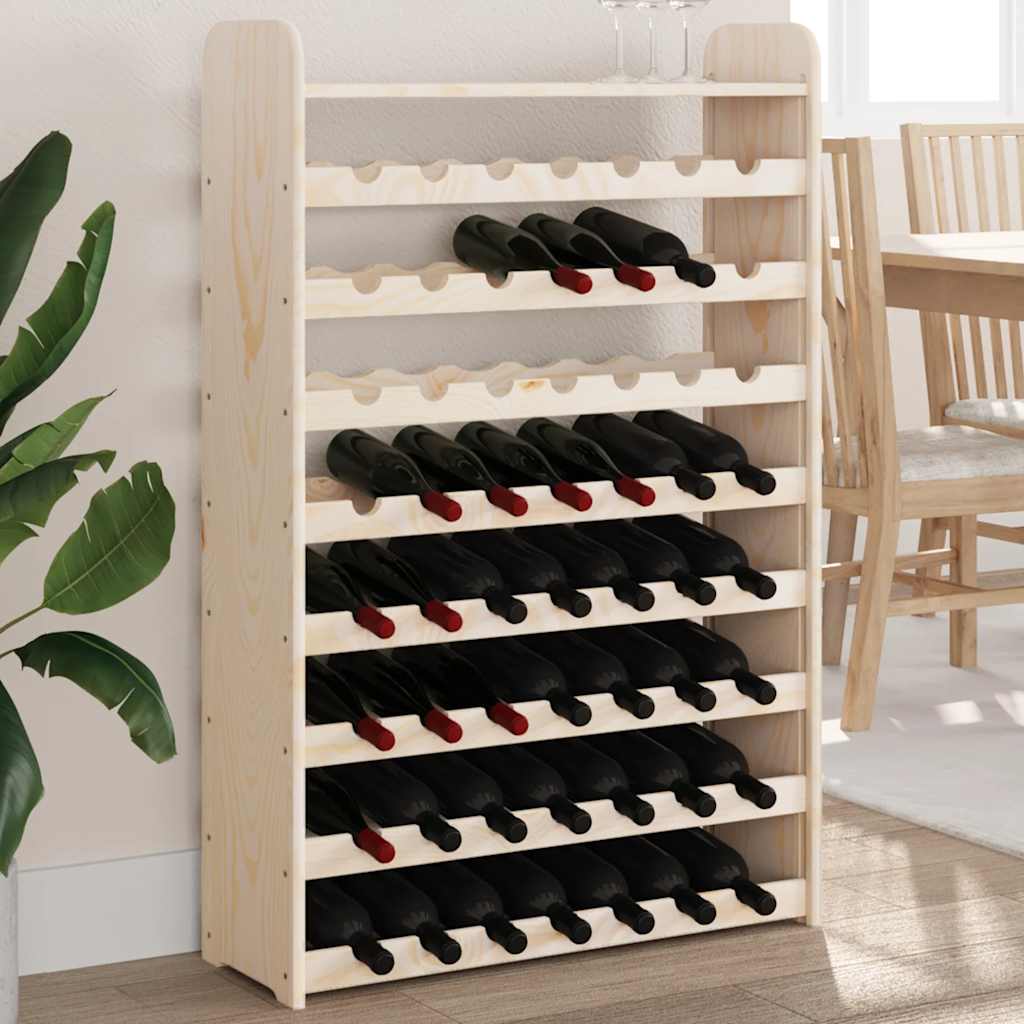 Weinregal Mit Oberplatte 72,5x25x111,5 Cm Massivholz Kiefer
