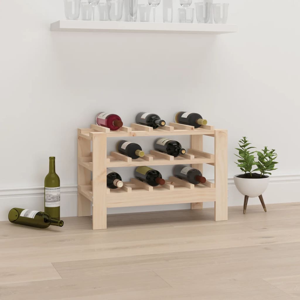 Weinregal 61,5x30x42 Cm Massivholz Kiefer