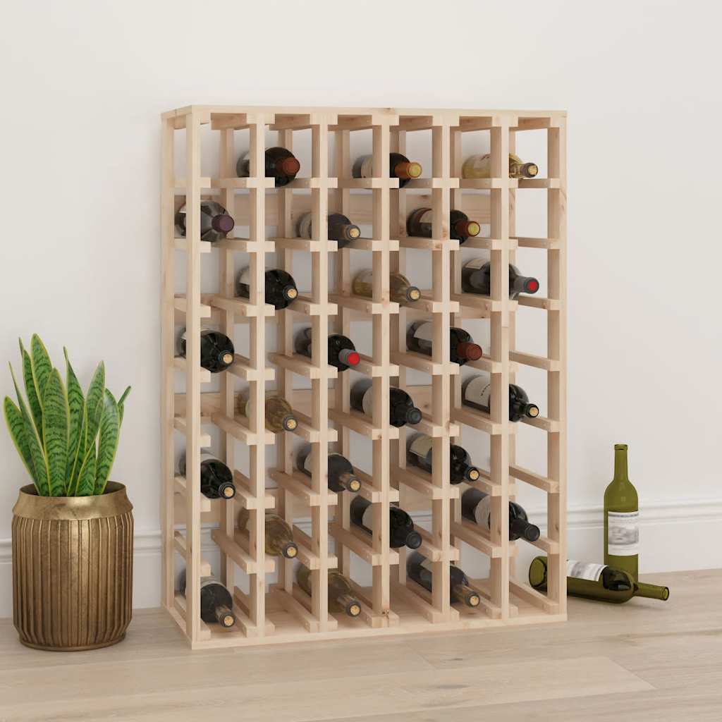 Weinregal 70x33x94 Cm Massivholz Kiefer