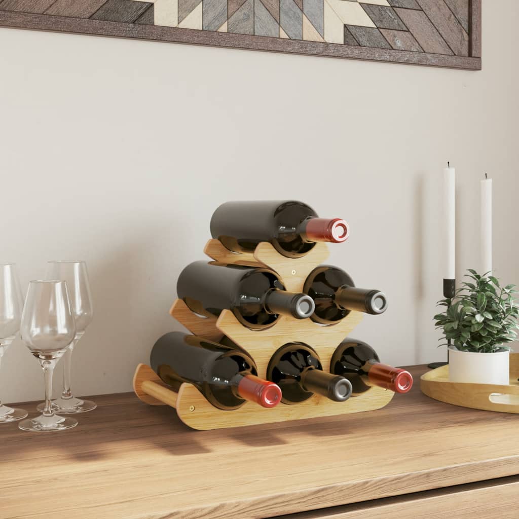 Weinregal Für 6 Flaschen 35x18x25,5 Cm Bambus