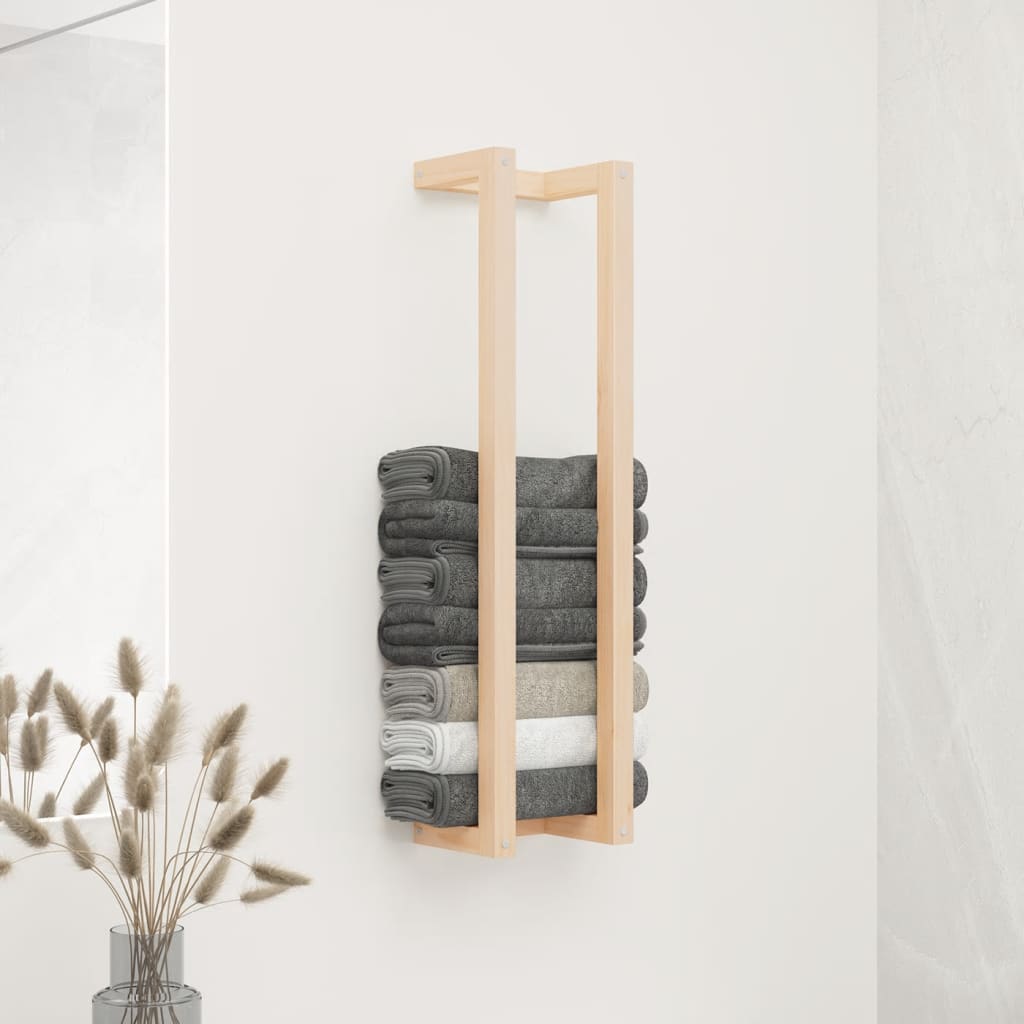 Handtuchhalter 23x18x90 Cm Massivholz Kiefer