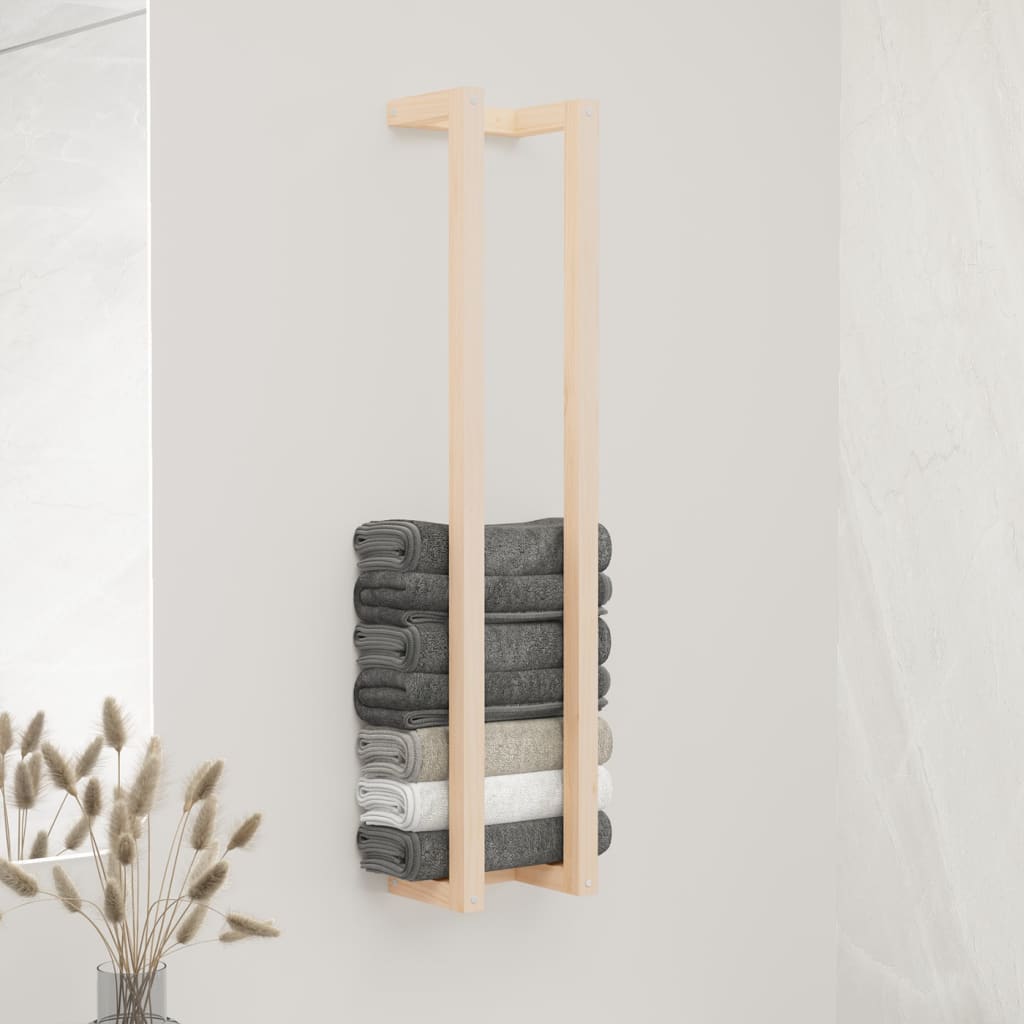 Handtuchhalter 23x18x110 Cm Massivholz Kiefer