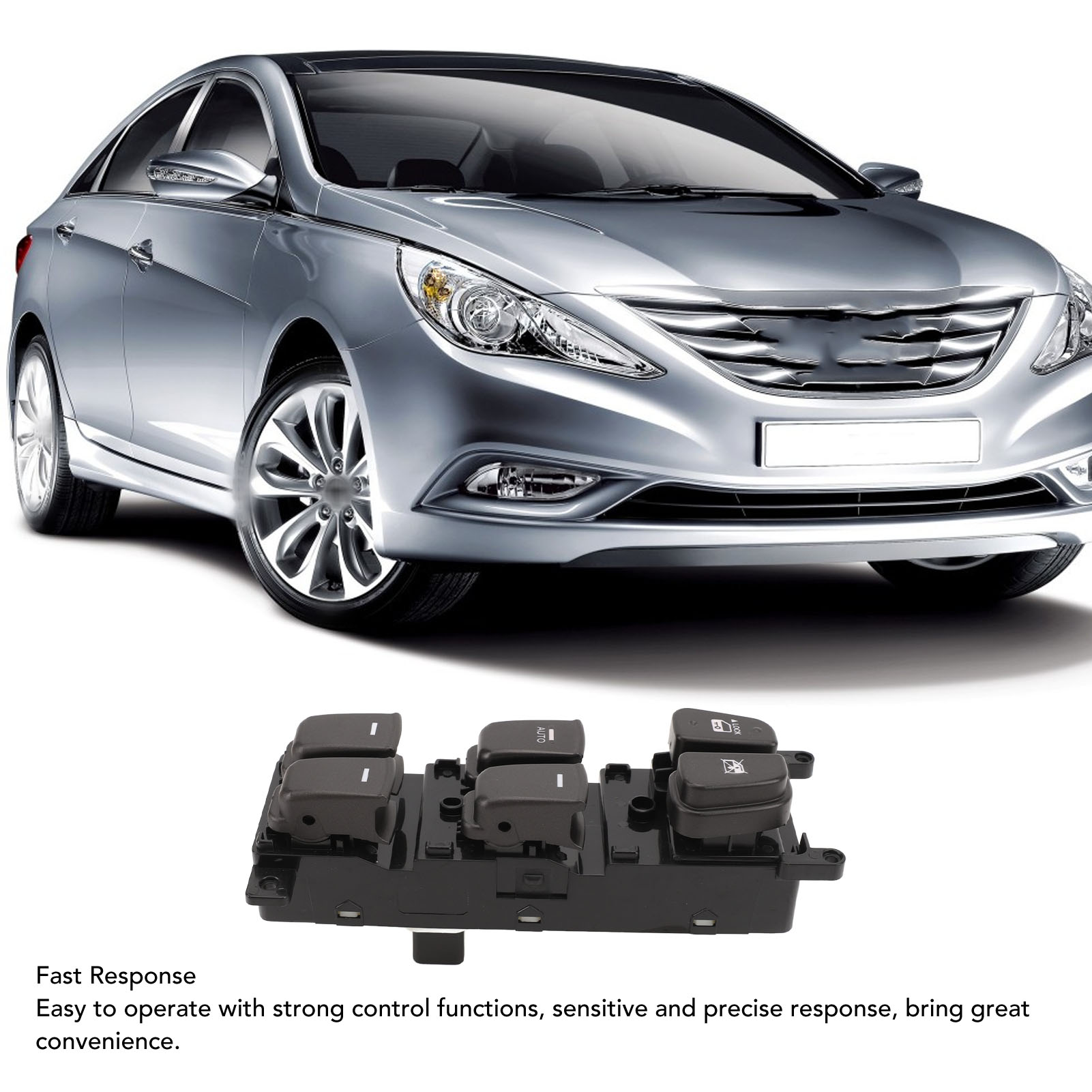 Hauptschalter Für Elektrische Fensterheber Vorne Links (fahrerseite) 93570-3k600 Für Hyundai Sonata 2.4l 3.3l (2008-2010)