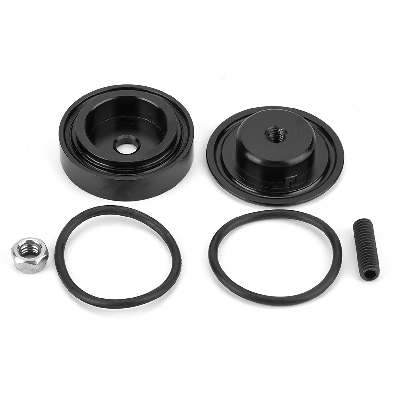 Heckscheibenwischerabdeckung Mit O-ring, Schwarzes Aluminium, Komplettes 6-teiliges Set Für Honda Crx