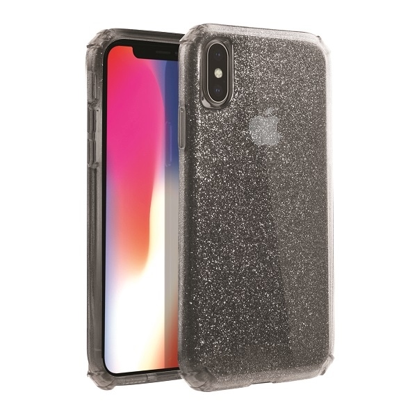 Uniq Clarion Tinsel Iphone Xs Max Hülle, Schwarz/vapor Smoke