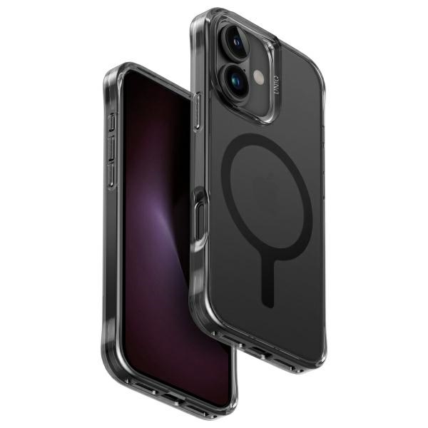 Uniq Lifepro Xtreme Iphone 16 6,1" Hülle Mit Magclick-ladefunktion, Schwarz/frost Smoke