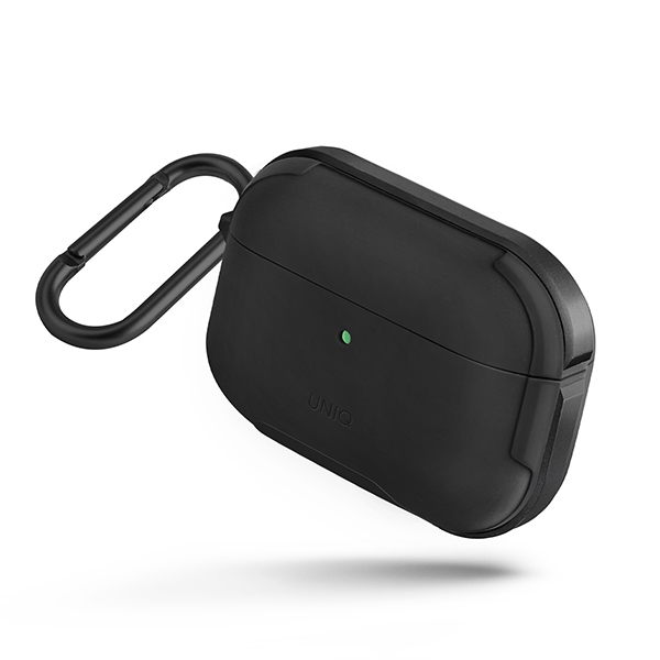 Uniq Valencia Airpods Hülle Problack/midnight Black Antimikrobiell