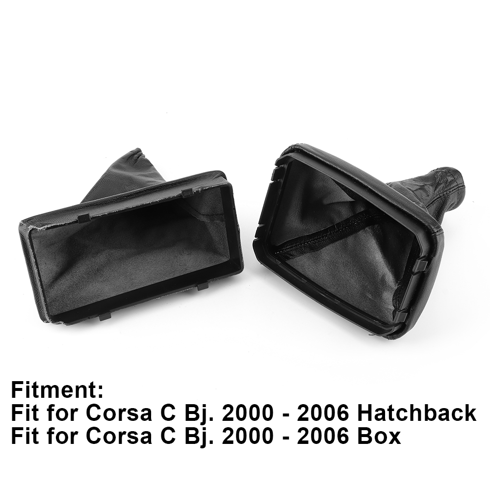 Abs-leder-ruckschutz Und Bremshebelmanschette - Kompatibel Mit Opel Corsa C (2000-2006)