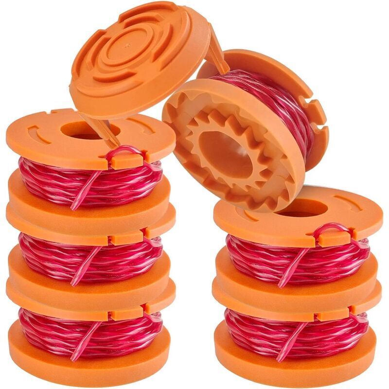 Worx Wa0004.1 Freischneider-fadenspule – 6 Stück × 3 M, 1,65 Mm Durchmesser, 20 V Kompatibel