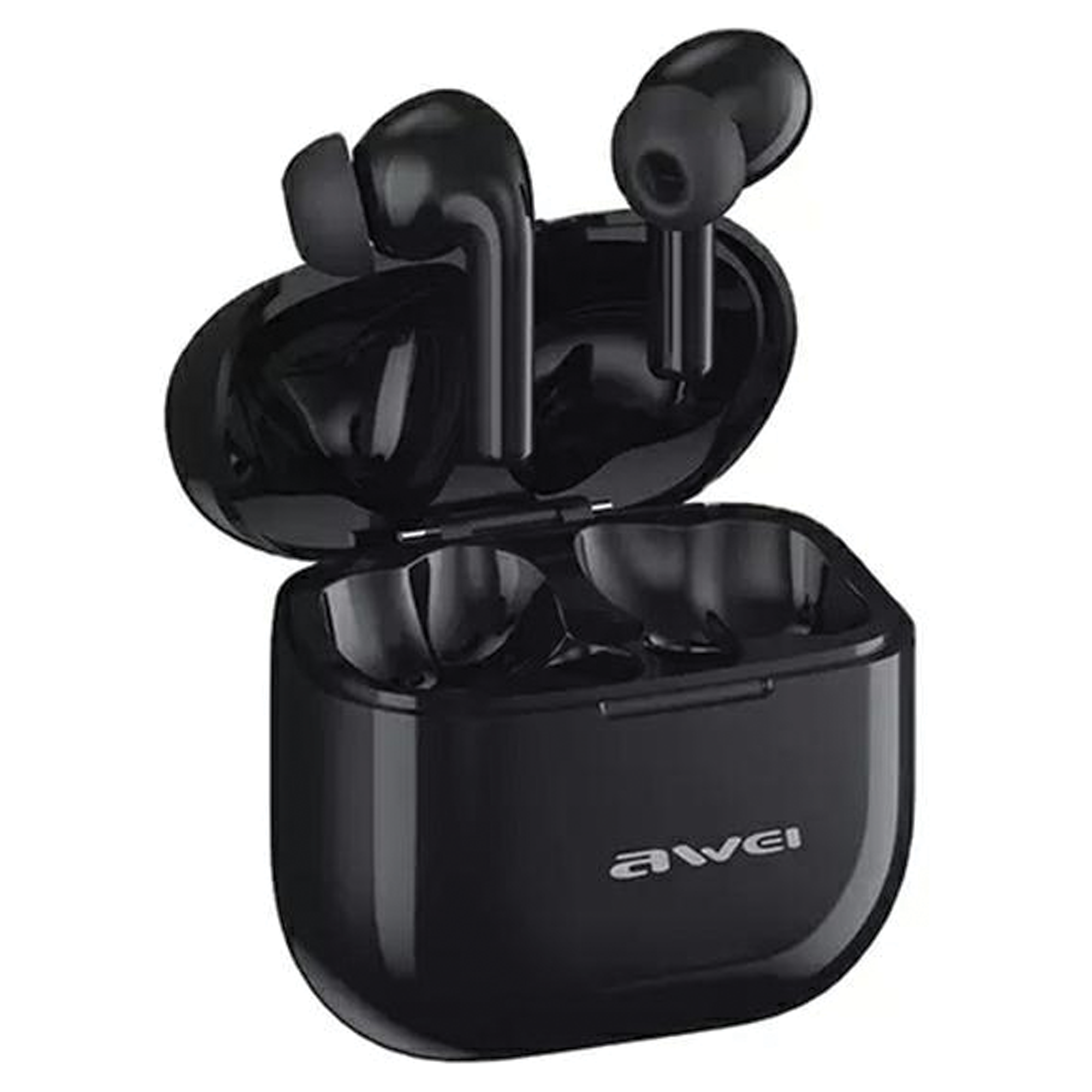 Awei Bluetooth 5.3 T1 Pro Tws Kopfhörer + Dockingstation Schwarz/schwarz