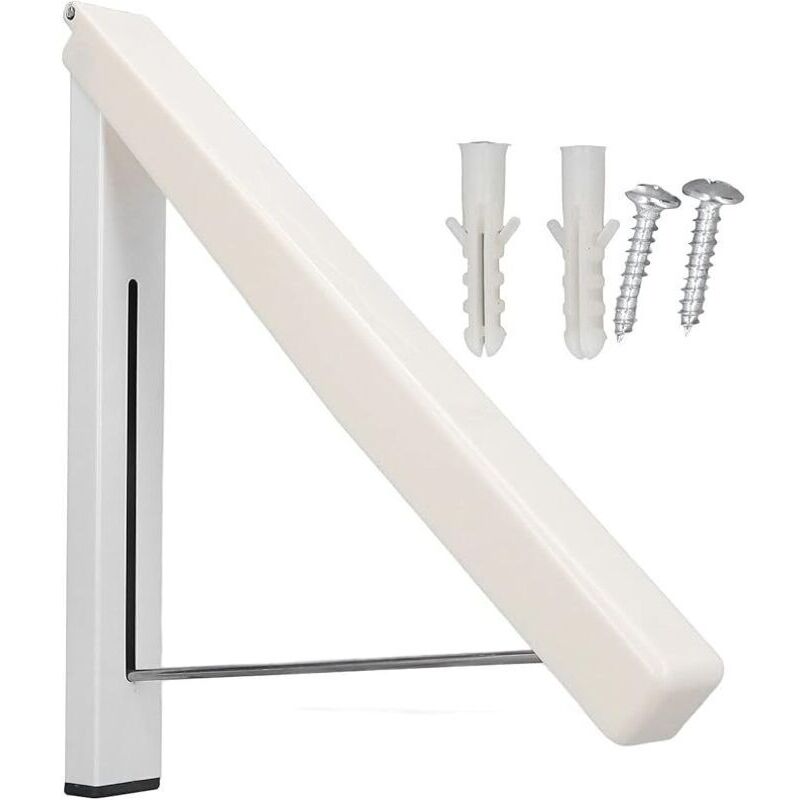 Platzsparender, Faltbarer, Teleskopierbarer Wandwäschetrockner – Stabiler Aluminiumrahmen, Ausziehbar Bis Zu 120 Cm, Leicht Zu Verstauen
