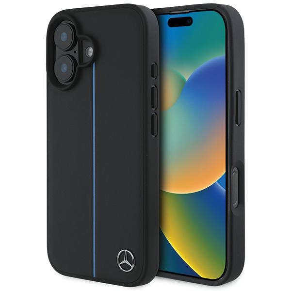 Iphone 16 Hülle Leder Schwarz Magsafe Mercedes