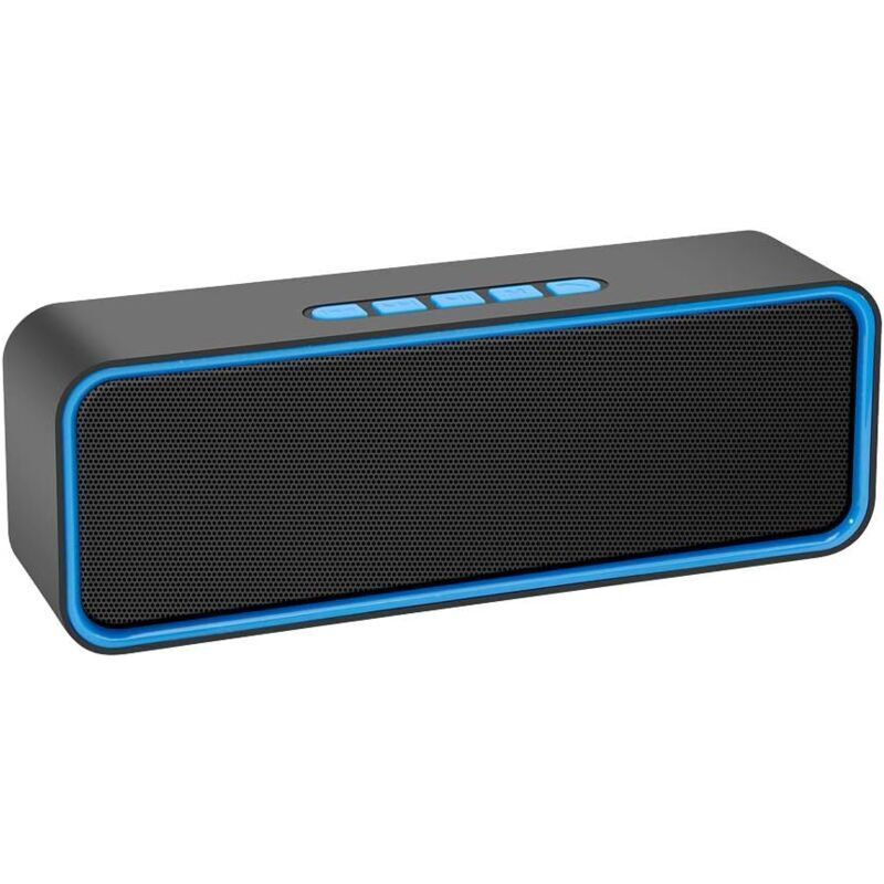 Tragbarer Bluetooth-lautsprecher, Kabelloser 5.0-lautsprecher Mit Hifi-bass, 3d-stereo-sound, 1200-mah-akku – 12 Stunden Wiedergabezeit