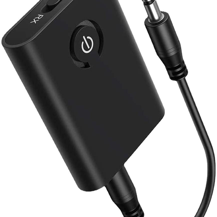 Bluetooth 5.3 Sender-empfänger Für Fernseher, 2-in-1-bluetooth-adapter Mit 3,5-mm-aux-buchse, Aptx Hd/aptx Ll Niedrige Latenz Für Flugzeug, Fitnessstudio, Kopfhörer, Heimkino – Schwarz