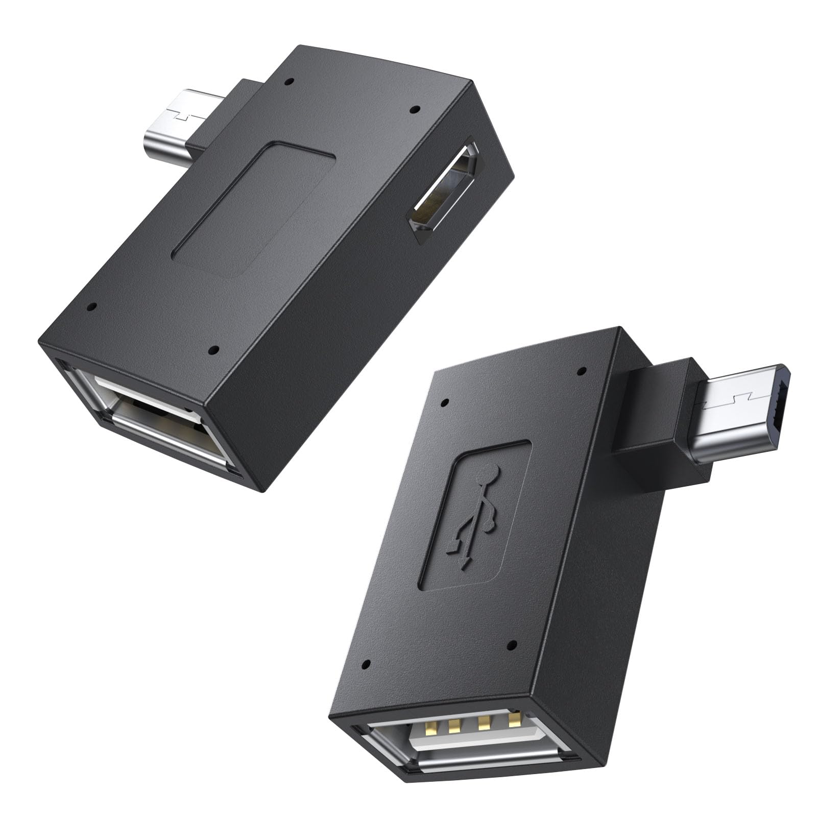 Micro-usb-otg-adapter, 2er-pack, Unterstützung Für Fire Tv Stick 4k, Micro-usb-auf-typ-a-adapter Mit Otg Für Android, Tablets, Laptop