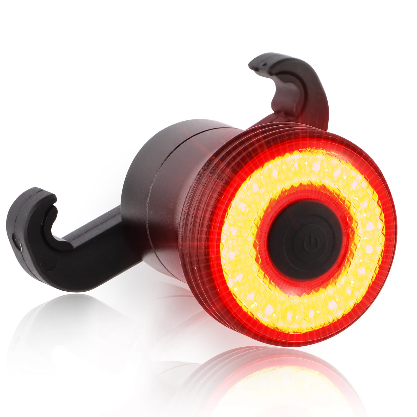 Intelligentes Fahrradrücklicht, Bremserkennung, Automatisches Ein-/ausschalten, 22 Leistungsstarke Led-fahrradlichter, 5 Beleuchtungsmodi, Wiederaufladbar Über Usb C, Wasserdichtes Fahrradrücklicht Au