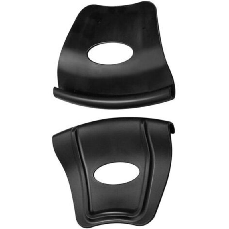 Motorradfelgenschutz, 2er-set, Aus Schwarzem Und Rotem Gummi – 14 X 10,79 Cm