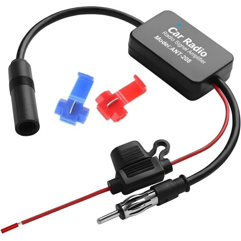 Fm-signalverstärker Für Autoradios – Antennenadapter Mit Hoher Verstärkung Und Geringem Rauschen, Universell Kompatibel