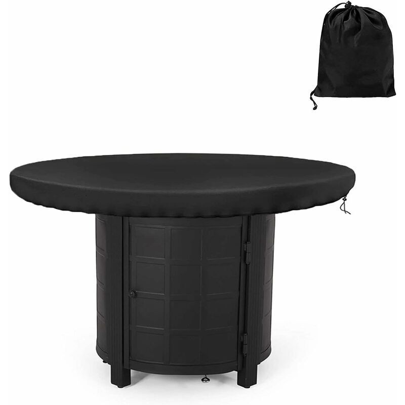 Runde, Wasserdichte Und Uv-beständige 420d-schutzabdeckung Für Kochfelder – Schwarz, 100 Cm Durchmesser