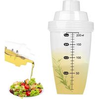 1 Salatdressing-shaker, 200 Ml, Auslaufsicher, Mit Skala, Für Salate Und Marinaden