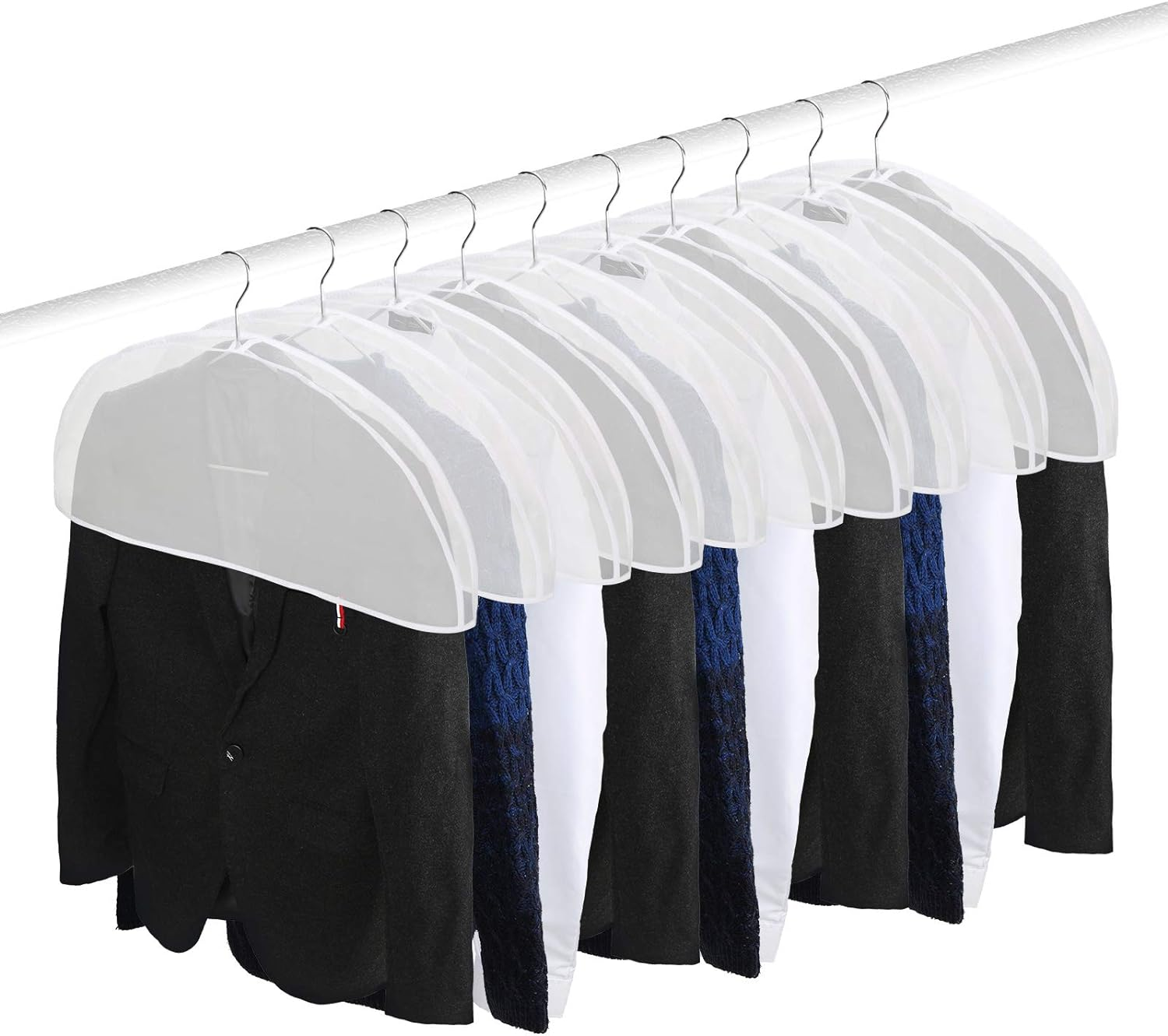 10er-packung Schulterprotektoren Kleidersäcke Staubschutz Kleiderbügelschutz