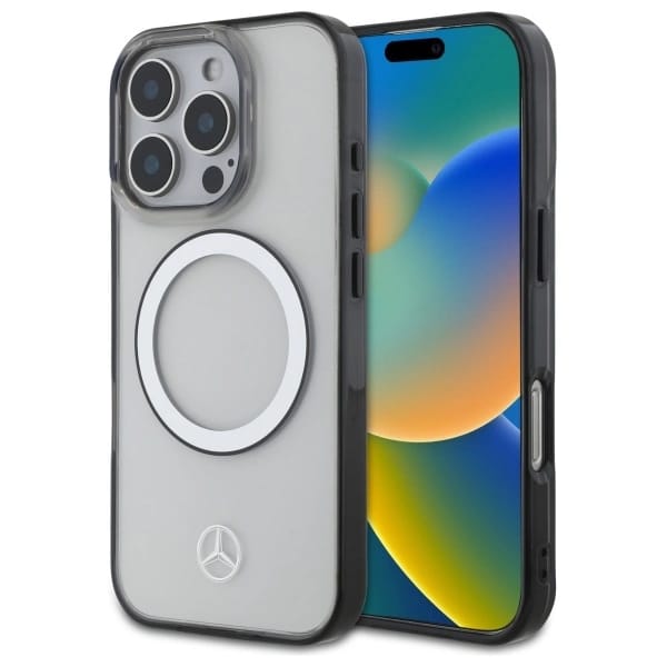 Mercedes Mehmp16x23huokc Iphone 16 Pro Max 6,9 Transparentes Hardcase. Gedrucktes Magsafe-logo