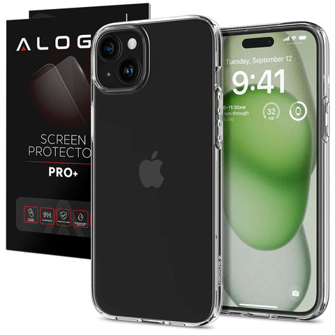 Spigen Liquid Crystal Hülle Für Iphone 15 Plus, Klar + Glas