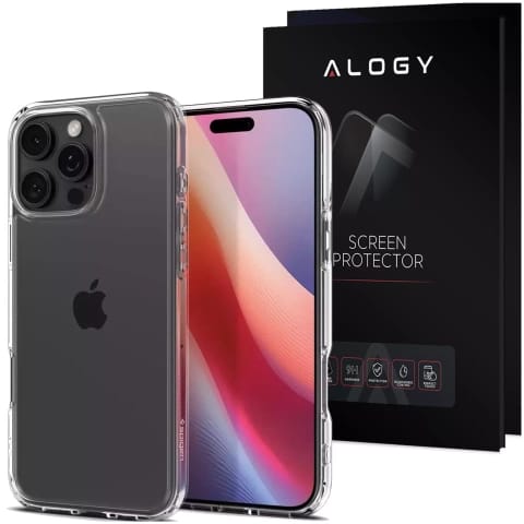 Spigen Ultra Hybrid Hülle + Schutzglas Für Apple Iphone 16 Pro, Kristallklar
