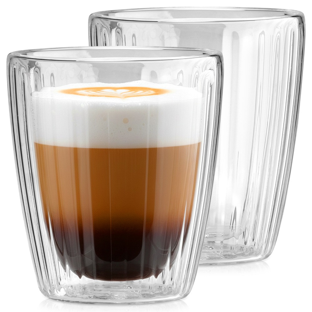 Doppelwandige Thermogläser Für Kaffee Und Tee, 230 Ml, 2 Stück.