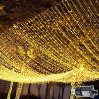 1 Led-lichterkette, 600 Leds, Wasserdicht Mit Timer Und 8 Modi, Dekorative Lichterkette Für Hochzeiten, Weihnachten Und Pergolen