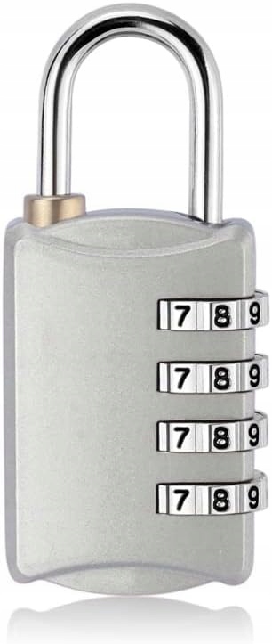 4-stellige Zahlenkombination Für Spind-rucksack, Silber