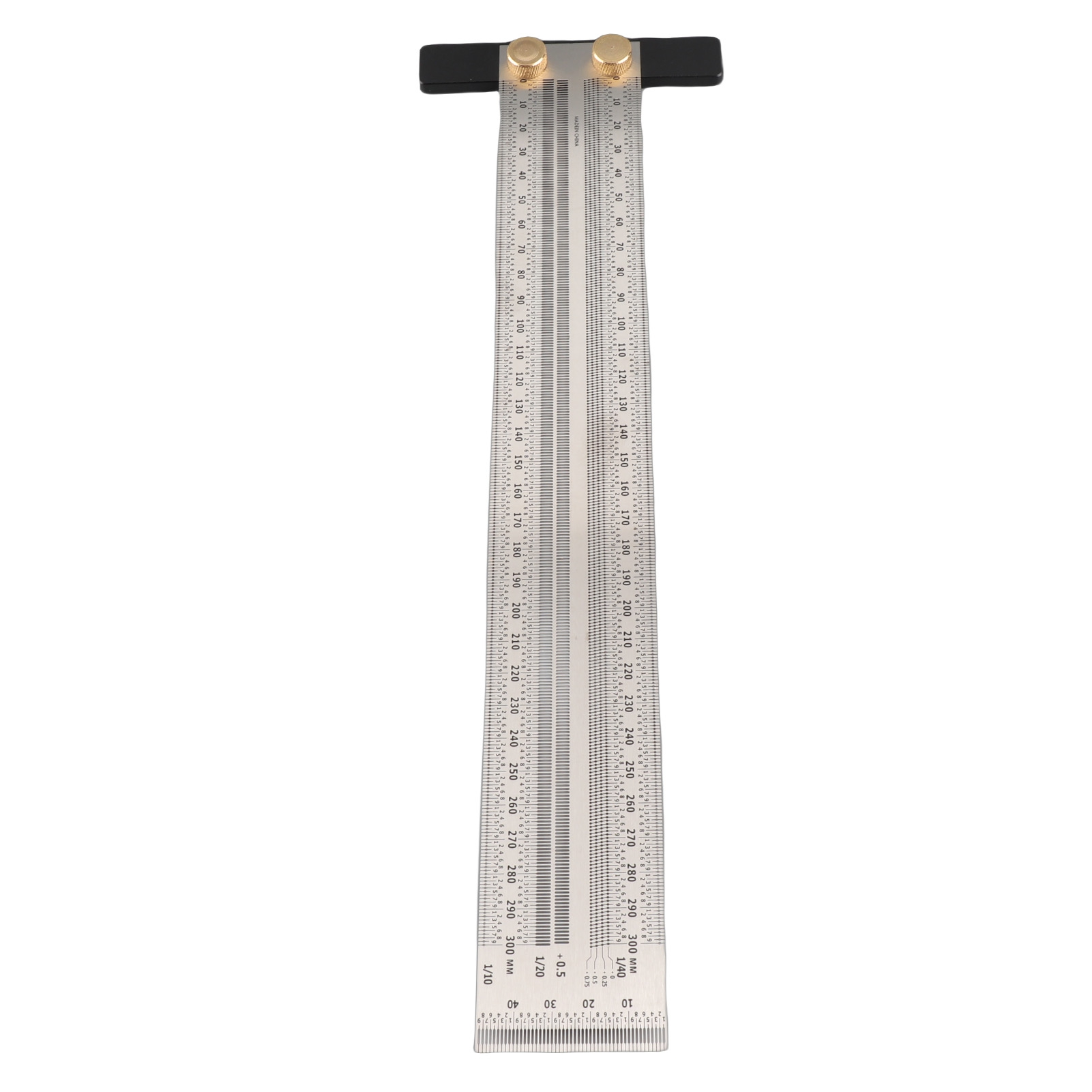 30 Cm Langes T-nut-lineal Aus Silberfarbenem Edelstahl Für Präzises Anzeichnen Und Messen Bei Der Holzbearbeitung