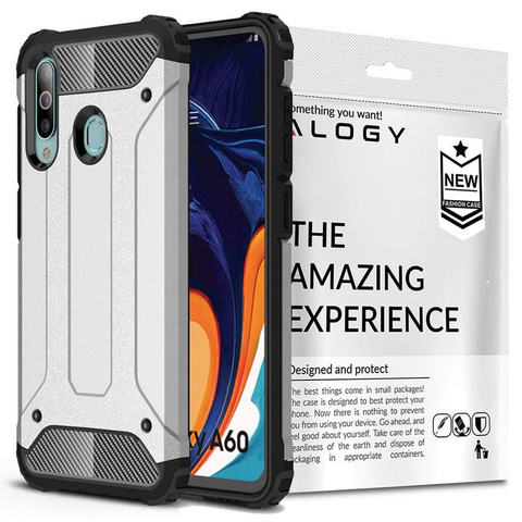 Alogy Hard Armor Schutzhülle Für Samsung Galaxy A60/m40, Silber