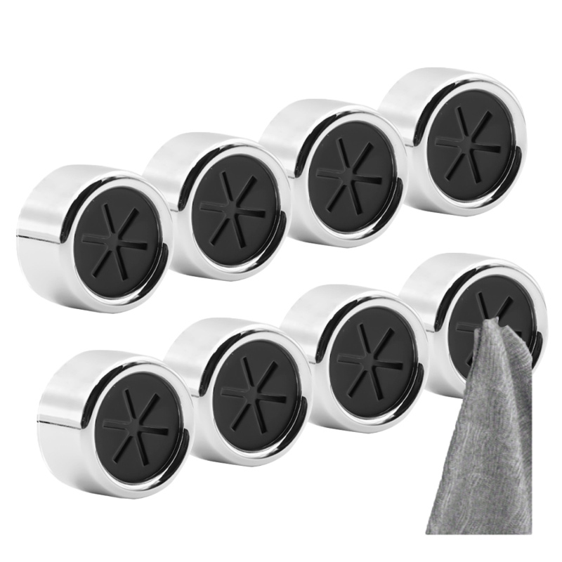 Küchenhandtuchhalter, Selbstklebender Wandhaken, Kein Bohren Erforderlich, Für Badezimmer, Kleiderschrank, Garage (8er-pack)