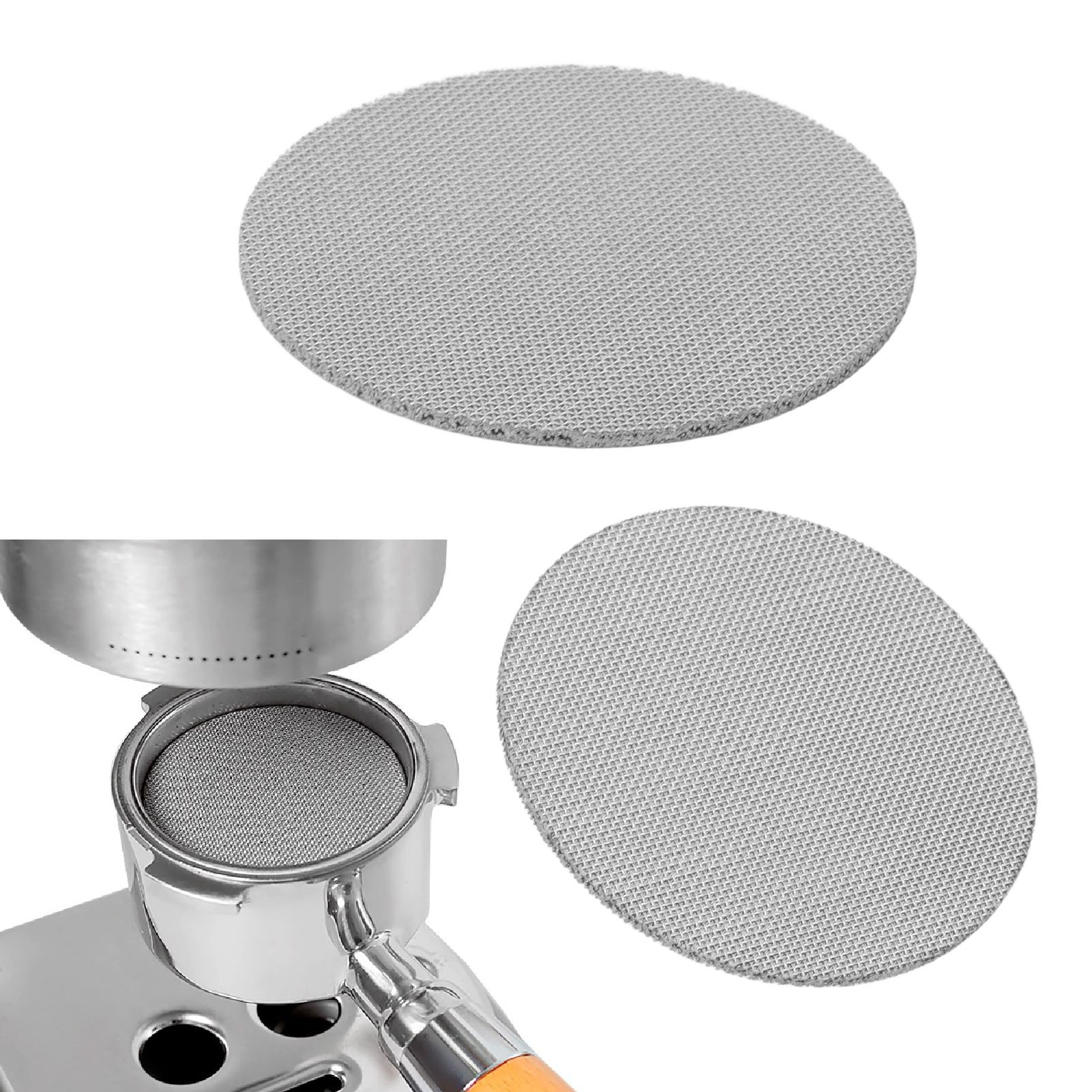 Zweites Kaffeeauslaufsieb - Doppelsiebe Aus Edelstahl 1 Mm X 51 Mm Für Kaffeemaschine (2 Stück)