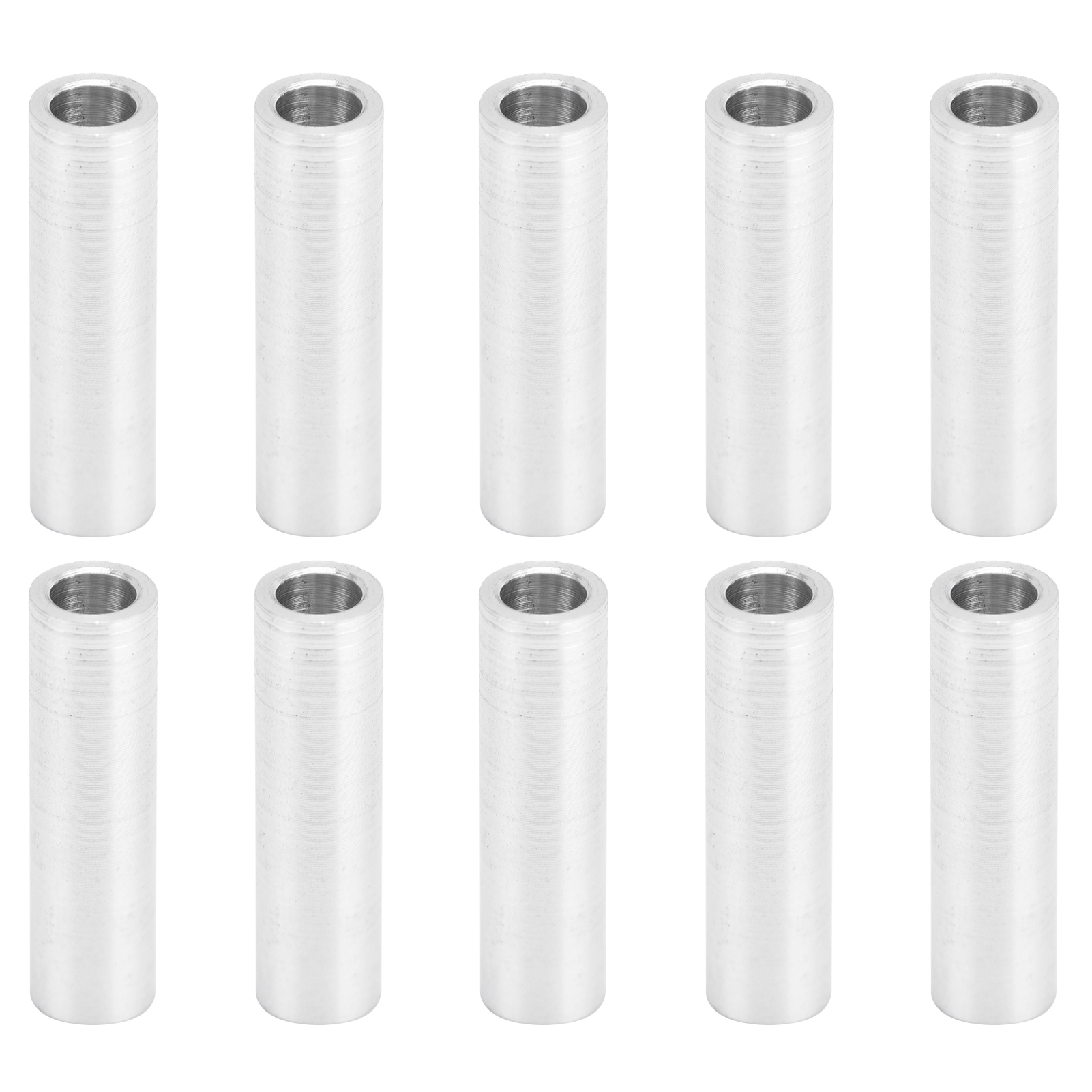 Runde, Gewindelose Aluminium-abstandshalter – 10 Stück – Durchmesser 6 Mm, Länge 18 Mm – Eloxiert Zur Bauteilunterstützung Und -montage