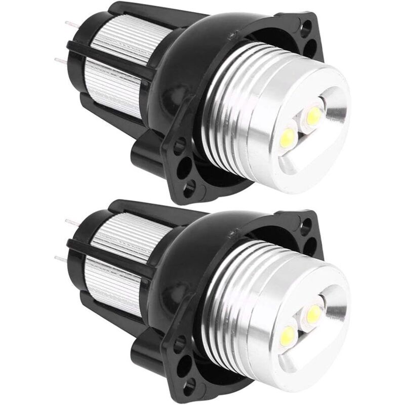 Led Angel Eyes Halo-ring, 2x 12w Markierungslicht Für E90 E91 05-08, Weiß, Paar
