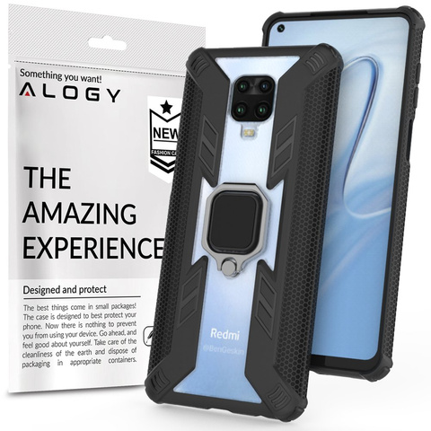 Alogy Ring Carbon Holder Schutzhülle Für Xiaomi Redmi Note 9s/ Pro/ Max