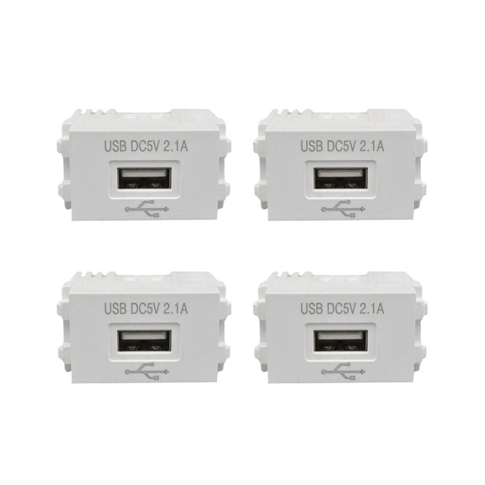 4-fach Ladepanel Für Mobiltelefone, Usb-netzteil, 220-v-stecker, 5-v-transformator, 2,1-a-stecker, Schalteradapter