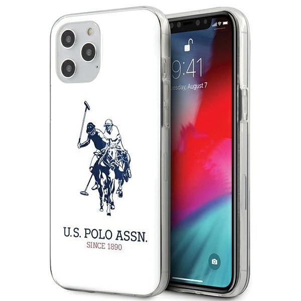 Us Polo Ushcp12ltpuhrwh Iphone 12 Pro Max 6,7 Zoll Weiß/weiß Glänzendes Großes Logo