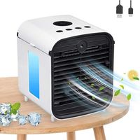 4-in-1 Tragbarer Luftkühler – Usb-ventilator – 5 M² Abdeckungsbereich – 2600 W Kühlleistung – 19 Cm Höhe