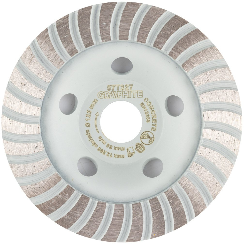 Schleifscheibe Graphite 57t327 Turbo Diamant 125 Mm 22,2 Mm