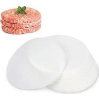 500 Antihaftbeschichtete Papiere, 11 Cm Durchmesser, Lebensmittelecht, Biologisch Abbaubar, Für Hamburger Und Hackfleischsteaks