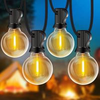 20 M Oder 30 M Lange Lichterkette Für Den Außenbereich, Mit Verbindbaren G40-glühbirnen, Wasserdicht Und Bruchsicher, Warmweiß, Für Garten, Balkon Und Partys