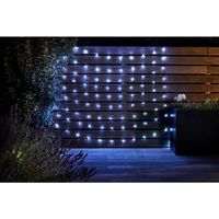 100-teilige Solar-lichterkette, 21,8 M, Kaltweiß, Led-lichterkette Für Den Außenbereich, Geeignet Für Garten Und Terrasse